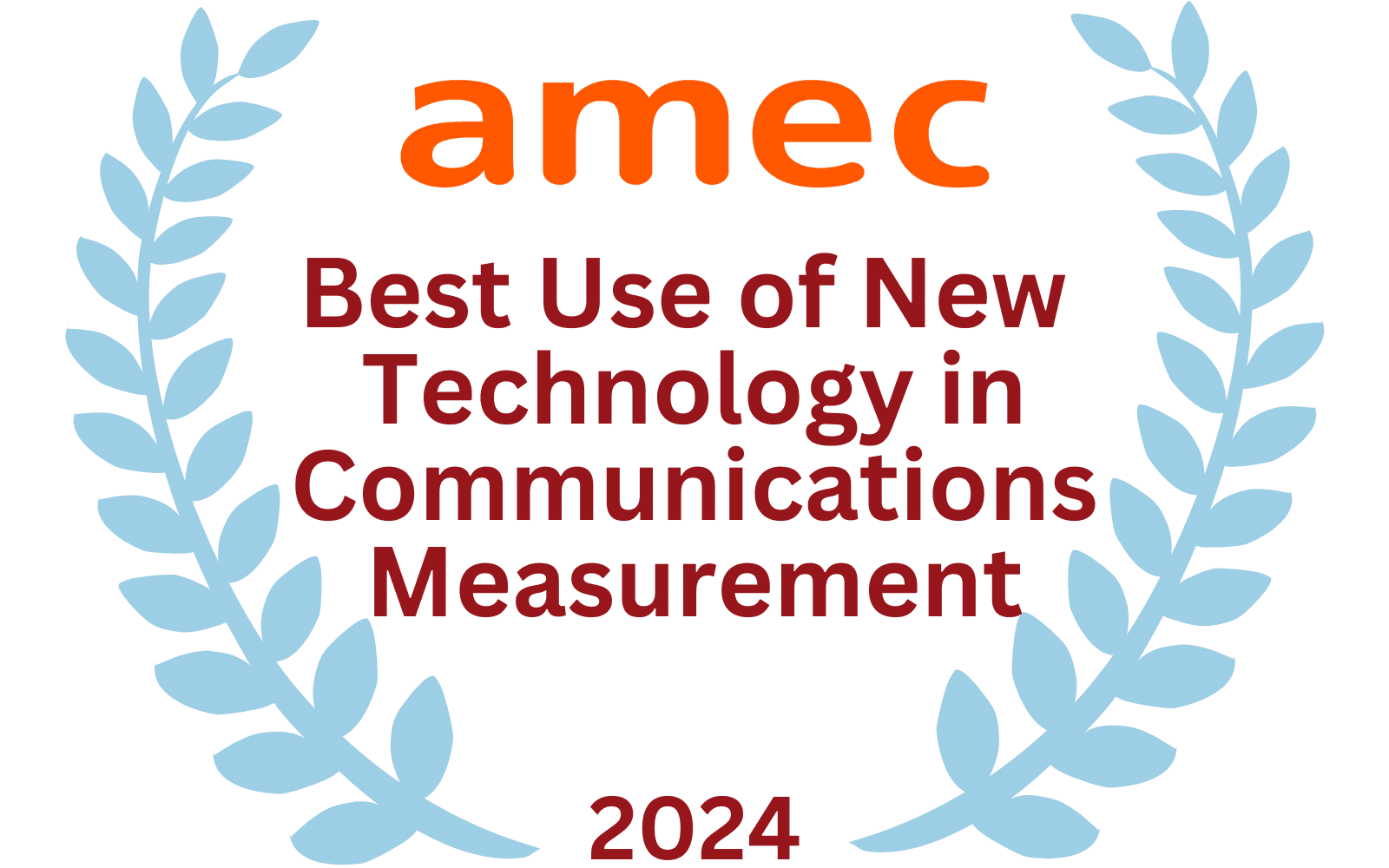 Best use of new Technology in Communications Measurement - AMEC Award